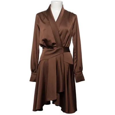 Wickelkleid (Braun) von Love Lolita Recyceltes Polyester