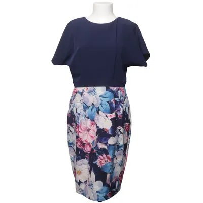 Dress (Blue, Multicolored) from Paper Dolls Elastane, Polyester