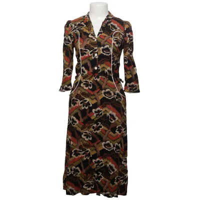 Blousejurk (Zwart, Meerkleurig) Viscose