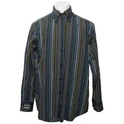 Shirt (Blauw, Groen, Zwart) van Firstman Katoen, Polyester
