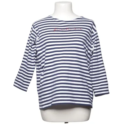 Umstandsbluse (Blau, Weiß) von Tajinebanane Baumwolle, Elasthan