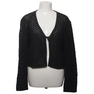 Cardigan (Noir) de Ann Linderhjelm Coton, Lin