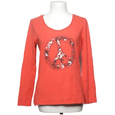 T-shirt à manches longues (Rouge) de Cecilia Classics Coton, Élasthane