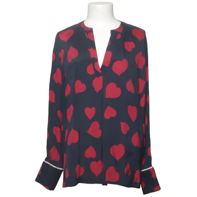 Blouse (Zwart, Rood) van Herzen´s Angelegenheit Elastaan, Zijde