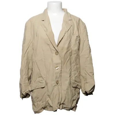 Blazer (Beige) van Les Copains Linnen, Zijde, Viscose