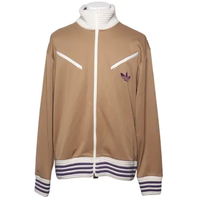 Trainingsjack (Bruin, Wit, Lila) van Adidas Originals Acryl, Gerecycled polyester, Wol