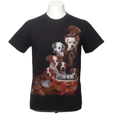 T-shirt (Black, Multicolored) from Rock Eagle Cotton