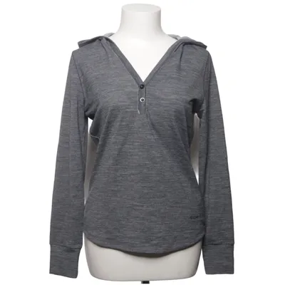 Hoodie (Gray) from Super.Natural Elastane, Merino wool, Polyester