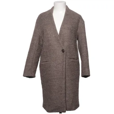 Manteau (Marron) de Zara Basic Polyester, Laine