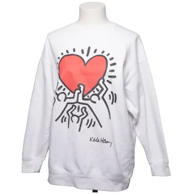 Sweatshirt (Hvid, Rød, Sort) fra Keith Haring Bomuld, Polyester