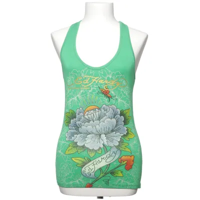 Tanktop  (Grøn, Flerfarvet) fra Ed Hardy by Christian Audigier Bomuld
