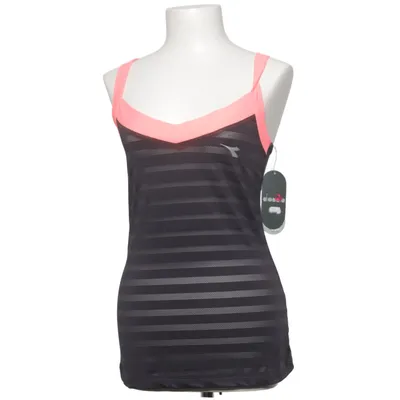 Sport tanktop (Zwart, Roze) van Diadora Elastaan, Polyester