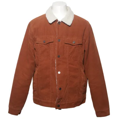 Lined denim jacket (Brown) from Denim & Flower Cotton, Polyester