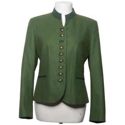 Blazer (Vert) de H. Moser Acétate, Cachemire, Polyester, Laine
