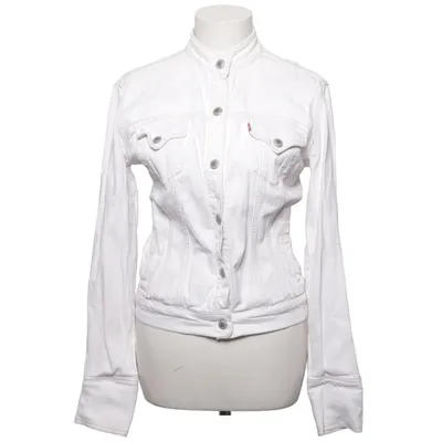 Denimjakke (Hvid) fra Levi Strauss & Co Bomuld, Elastan
