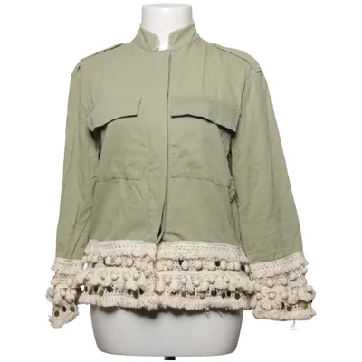 Jacke (Grün, Beige) von Zara Woman Outerwear Baumwolle