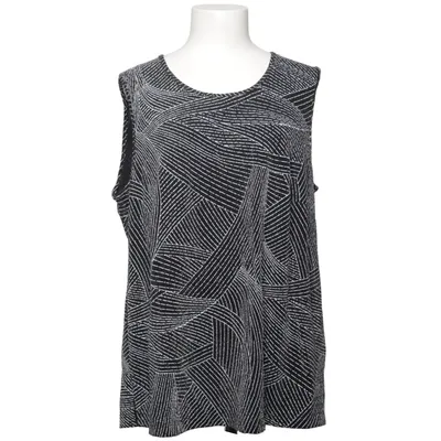 Haut (Noir, Argent) de Atelier Creation Élasthane, Fibre métallique, Polyamide