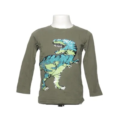 Långärmad t-shirt (Grön) från Lindex Kids Bomull