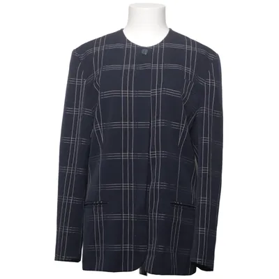 Blazer (Bleu) de Birgitta Acétate, Polyester, Laine