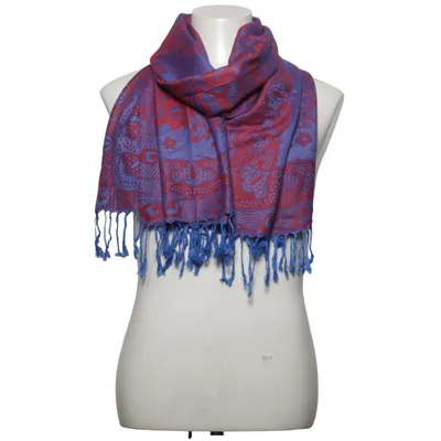 Halsduk (Röd, Blå) från Pashmina Kashmir