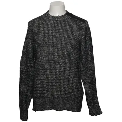 Pull-over (Gris) de Belstaff Coton, Cuir, Laine