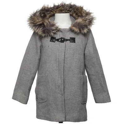 Dufflecoat (Grå) fra Zara Girls Soft Collection Akryl, Polyamid, Polyester, Uld