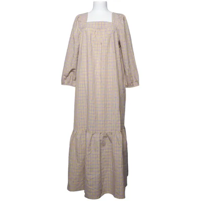 Jurk (Geel, Lila, Meerkleurig) van Moves Elastaan, Polyester, Viscose