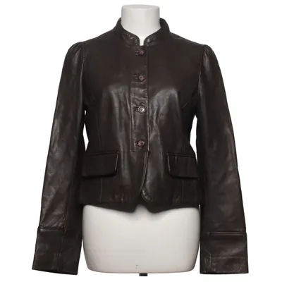 Leren jack (Distingo) van Comptoir des Cotonniers Katoen, Leer, Polyester