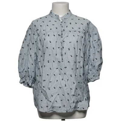 Blouse (Bleu, Blanc) de Luxzuz Polyester, Viscose