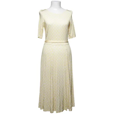 Jurk (Geel, Wit) van Jessica Frej Elastaan, Viscose