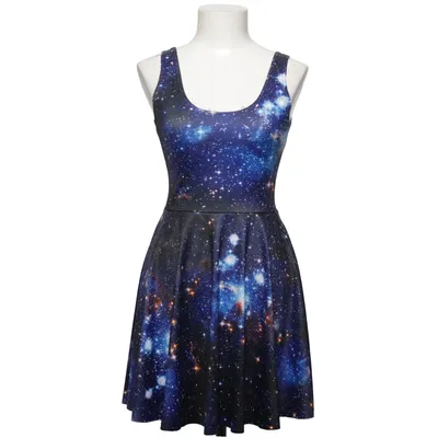 Kjole (Galaxy) fra Blackmilk Elastan, Polyester