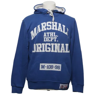 Capuchon sweater (Blauw, Wit) van Marshall Katoen, Polyester