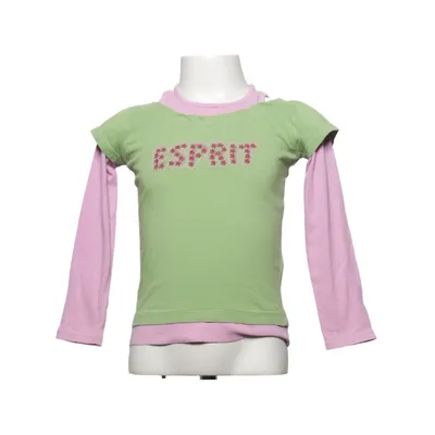 Lange mouwen shirt (Groen, Roze) van ESPRIT Mini Katoen