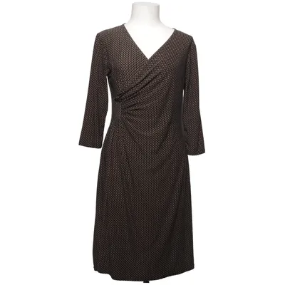 Wickelkleid (Schwarz, Beige) von Dass & Co Elasthan, Polyester