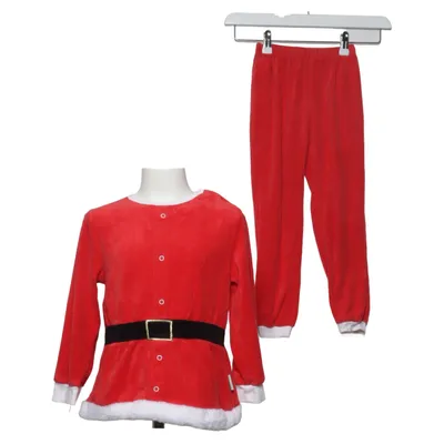 Kerstkleding (Rood, Wit, Zwart) van Den Goda Fen Katoen, Elastaan, Polyester
