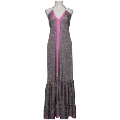 Halterneck dress (Green, Multicolored) from Siya Viscose