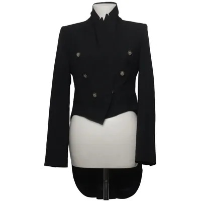 Tailcoat jacket (Black) from Zara Woman Studio Viscose, Wool