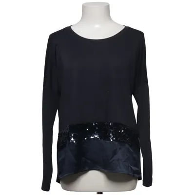 Long sleeve T-shirt (Black, Blue) from Margittes Elastane, Modal, Polyester, Silk