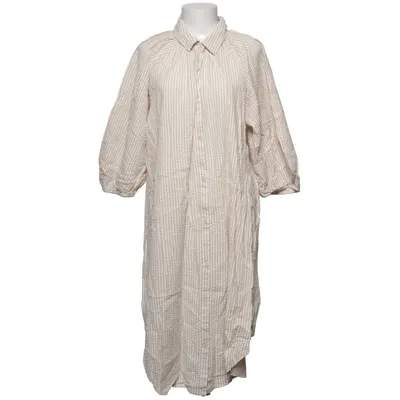 Shirt dress (Beige, White) from Pernilla Wahlgren Design Cotton