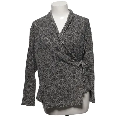 Wrap cardigan (Black, White) from Two Danes Silk, Wool