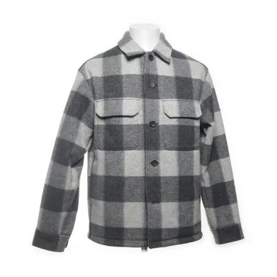 Överskjorta (Grå, Vit) från Uniqlo Återvunnen polyester, Viskos