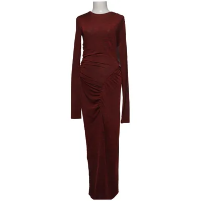 Robe longue (Rouge, Noir) de Pinko Élasthane, Polyester, Viscose