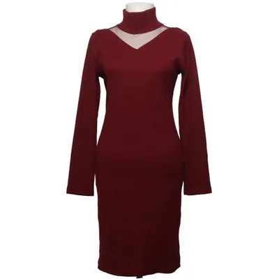 Rollkragenkleid (Rot) von Crep Elasthan, Viskose