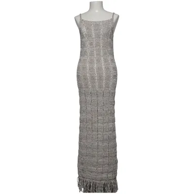 Maxikleid (Beige, Grau, Schwarz) von Mango Baumwolle, Polyester