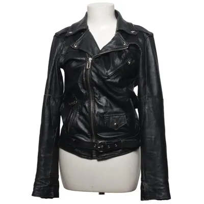 Leather jacket (Black) from Pelechecoco Leather, Polyester