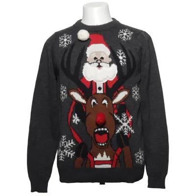 Weihnachtspullover (Grau, Mehrfarbig) von My Favourites Acryl, Polyester