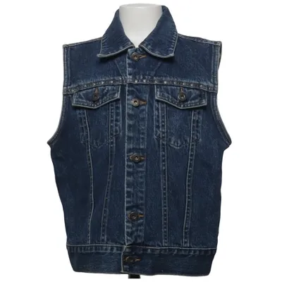 Spijker gilet (Blauw) van Dubster Katoen