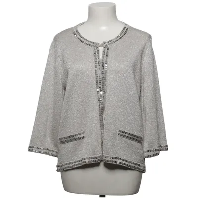 Cardigan (Silver) from Created by Chic Metallic fiber, Viscose
