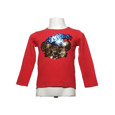 Langærmet t-shirt (Rød, Flerfarvet) fra Bamse by Lindex Bomuld, Elastan