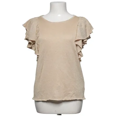 Topp (Beige) från Nice & Chic Metallfiber, Polyester, Viskos